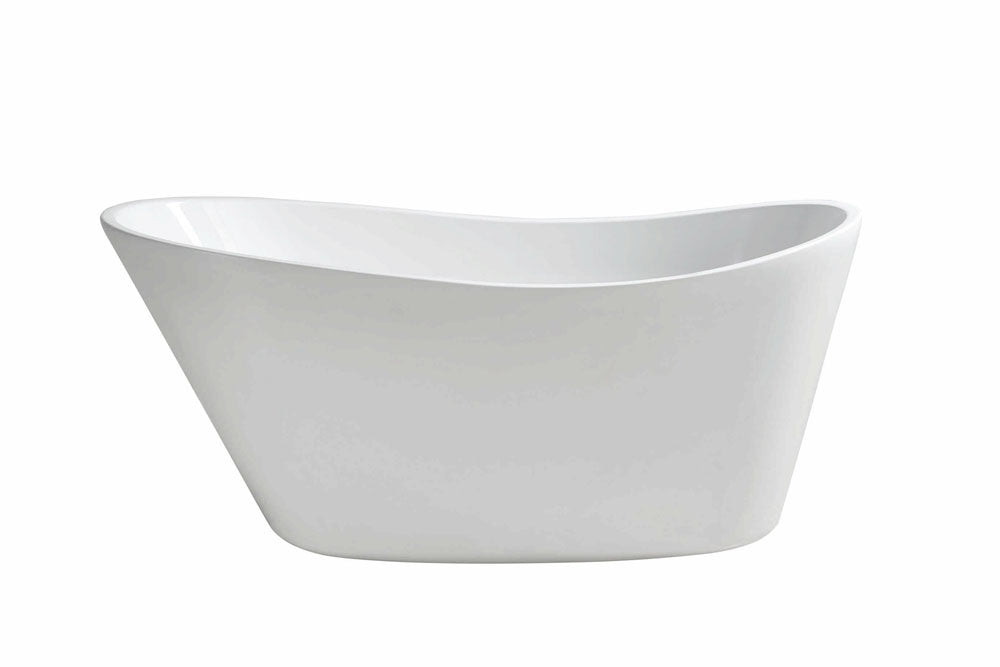 Trapeze vrijstaand ligbad acryl 150 x 72 x 66 cm wit