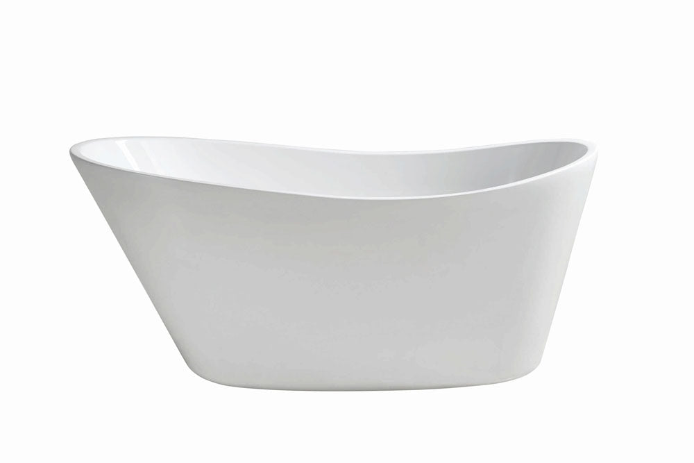 Trapeze vrijstaand ligbad acryl 170 x 77 x 66 cm wit