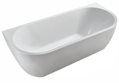 Wall half-vrijstaand ligbad acryl 170 x 75 x 58 cm wit 8719323030879