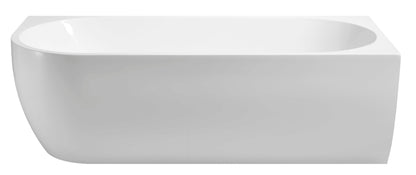 Corner half-vrijstaand ligbad acryl 180 x 80 x 58 cm wit rechts