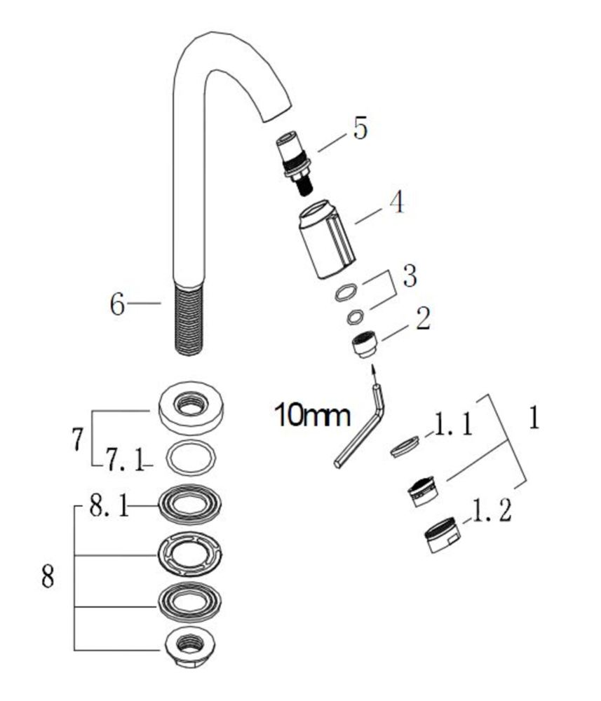 Victoria toiletkraan chroom 8718053677712