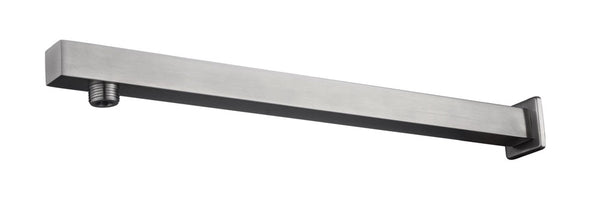 304 douchearm met muurbevestiging vierkant 40 cm geborsteld RVS