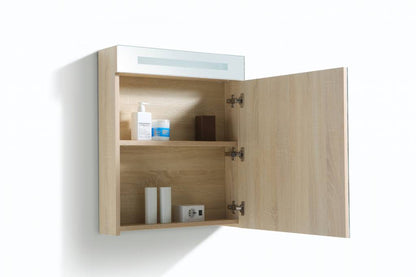 Spiegelkast 58 met LED verlichting Light Wood