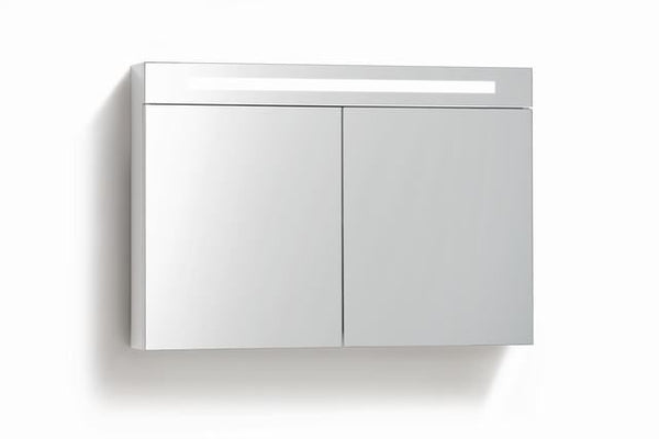 Spiegelkast 120 met LED verlichting Wit
