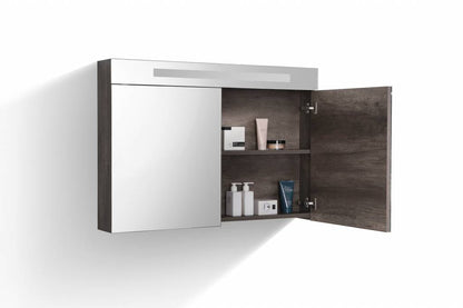 Spiegelkast 100 met LED verlichting Century Oak