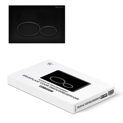 Wiesbaden drukplaat mat zwart