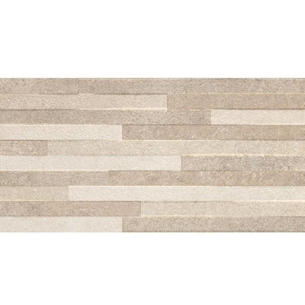 Pierre Taupe Decor 30x60 rett wandtegels