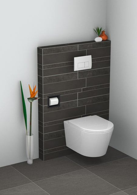 Sunk toiletrolhouder zwart 8719956084614