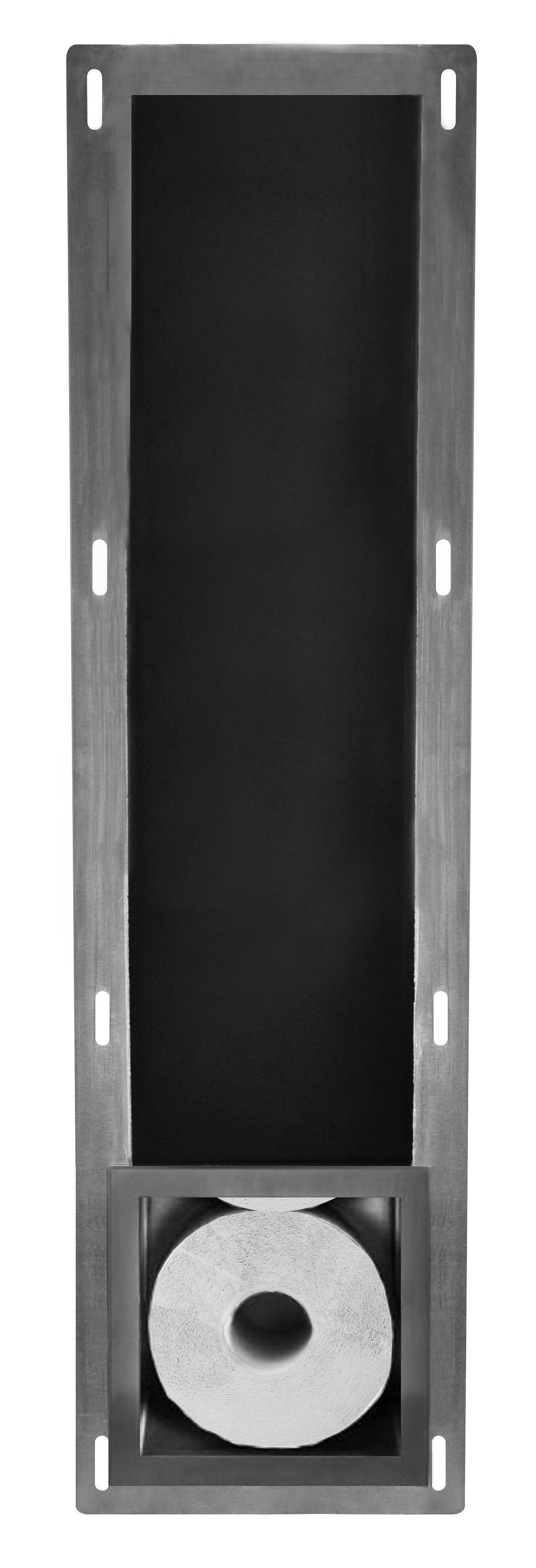 Sunk reserve toiletrolhouder RVS