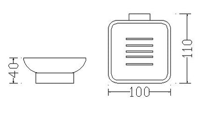 Eris zeepschaal chroom 8718503678658