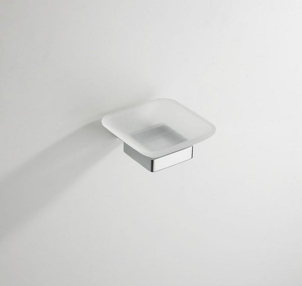 Wiesbaden Eris zeephouder met glas chroom