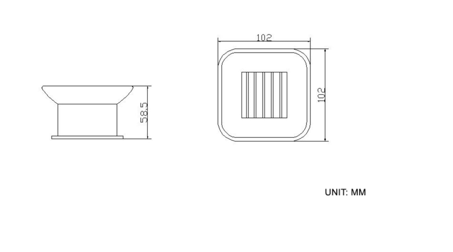 Eris vrijstaande zeepschaal chroom 8718053678214
