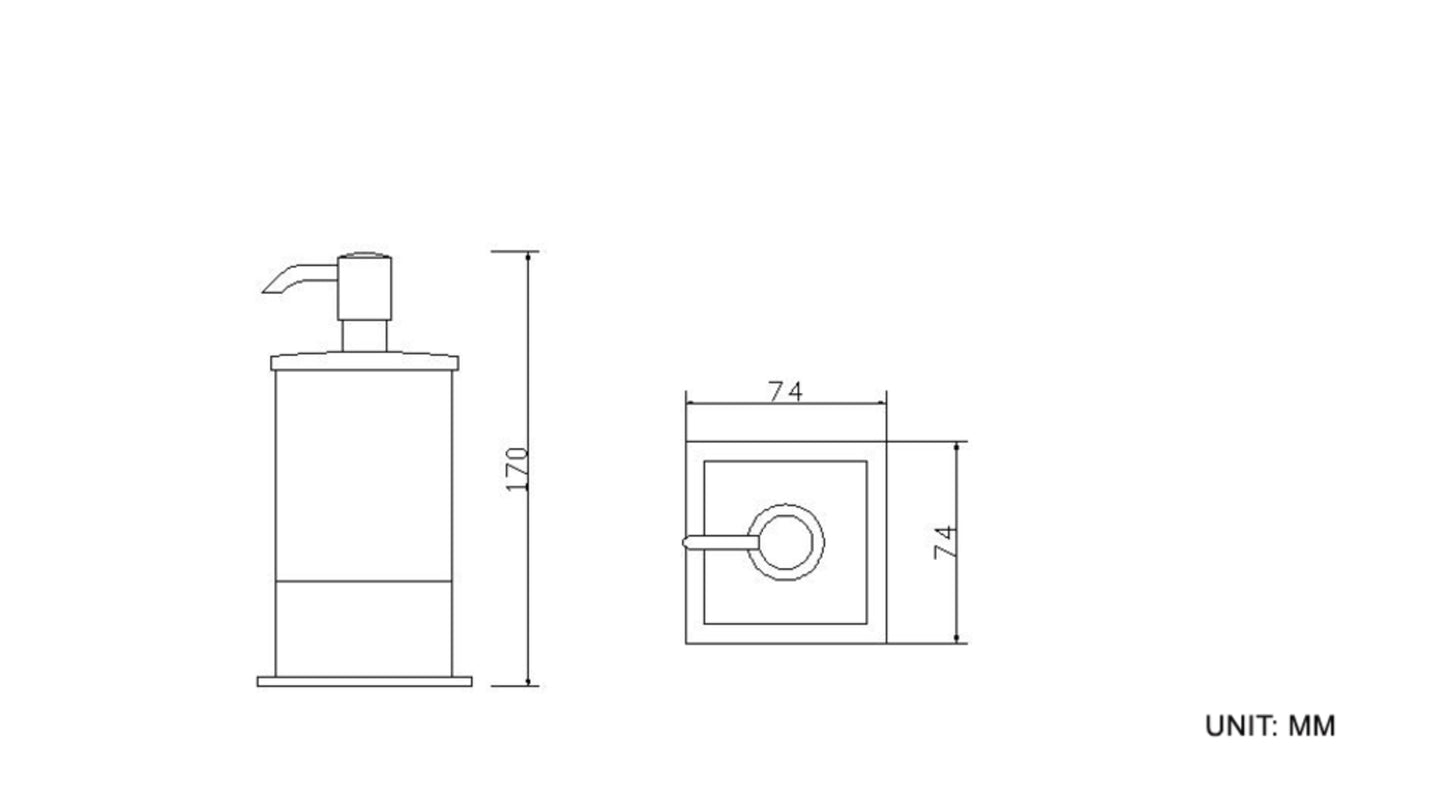 Eris vrijstaande zeepdispenser chroom 8718053678221