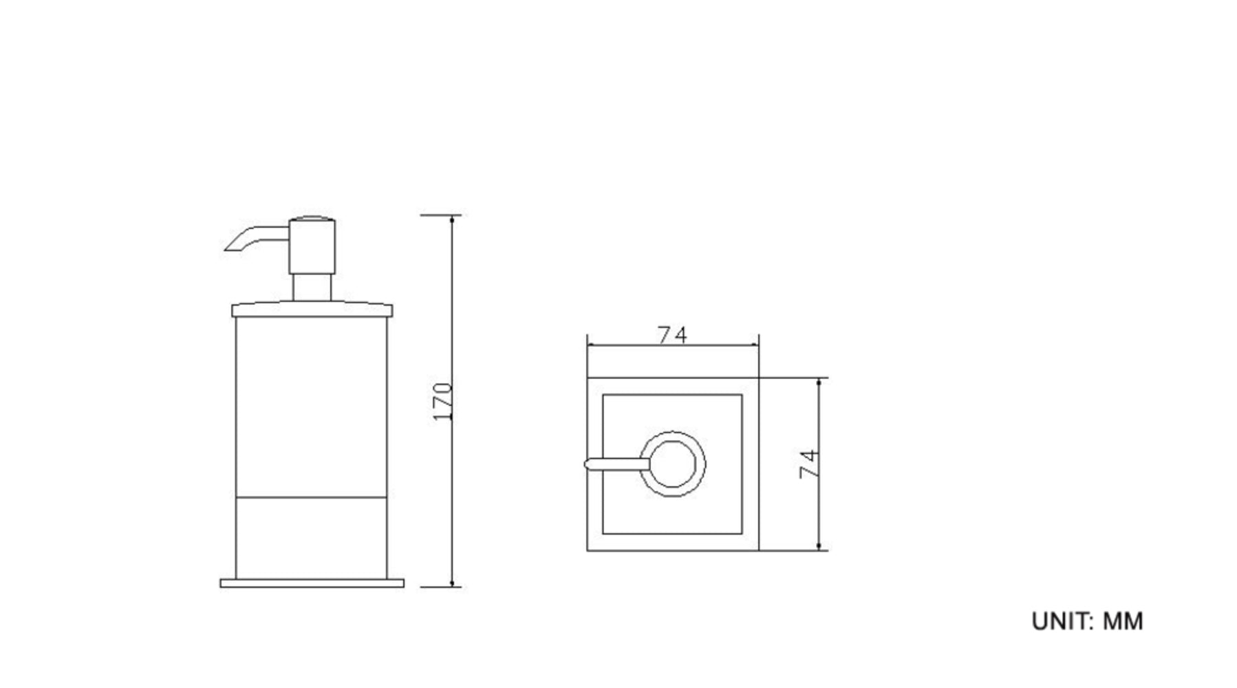 Eris vrijstaande zeepdispenser chroom 8718053678221