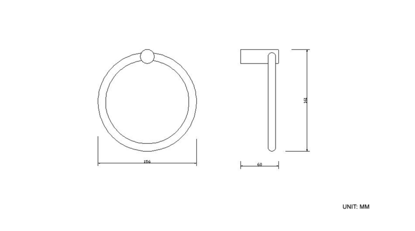 Ida handdoekring chroom 8718053678092