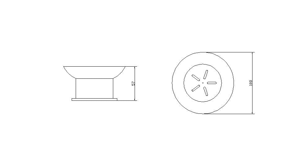 Wiesbaden Ida vrijstaande glazen zeepschaal chroom
