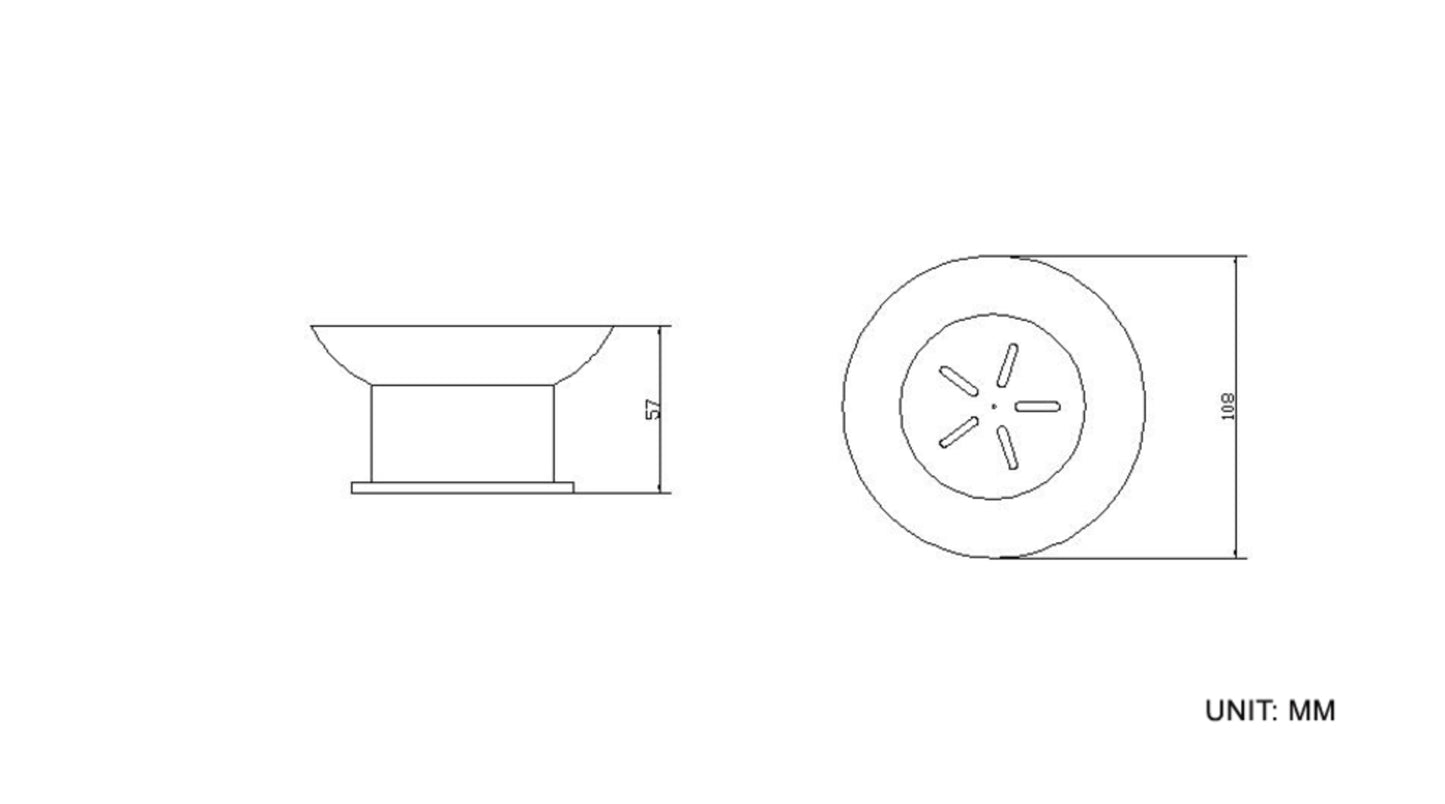 Ida vrijstaande zeepschaal chroom 8718053678177
