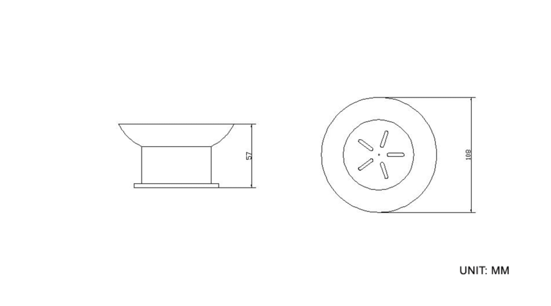 Ida vrijstaande zeepschaal chroom 8718053678177