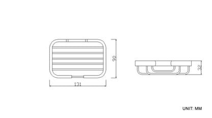 Domo draad zeephouder chroom 8718053678269