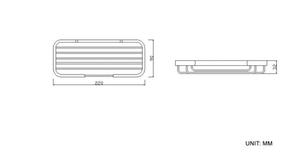 Domo draad luxe zeephouder chroom 8718053678276