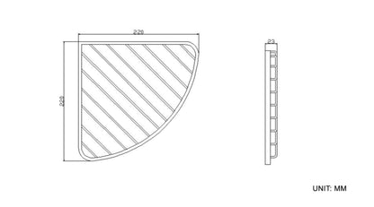 Domo draad zeephouder hoek chroom 8718053678283