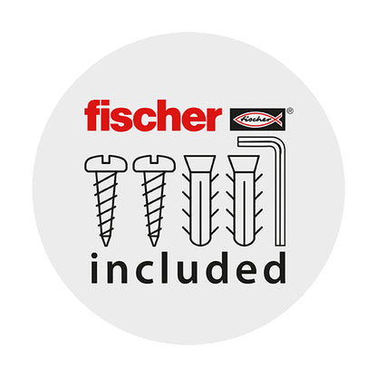 Alonzo toiletborstel met houder gunmetal wand-model