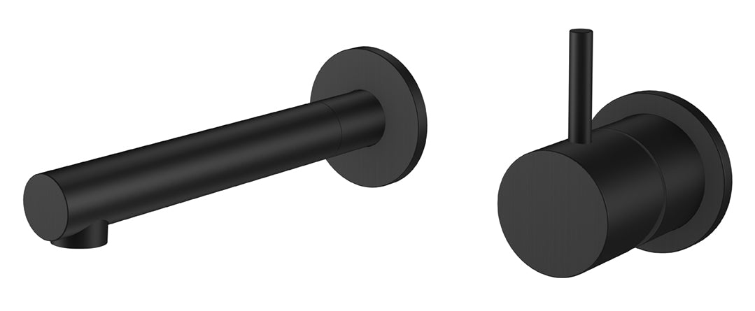 Style inbouw eenhendel wastafelkraan zwart