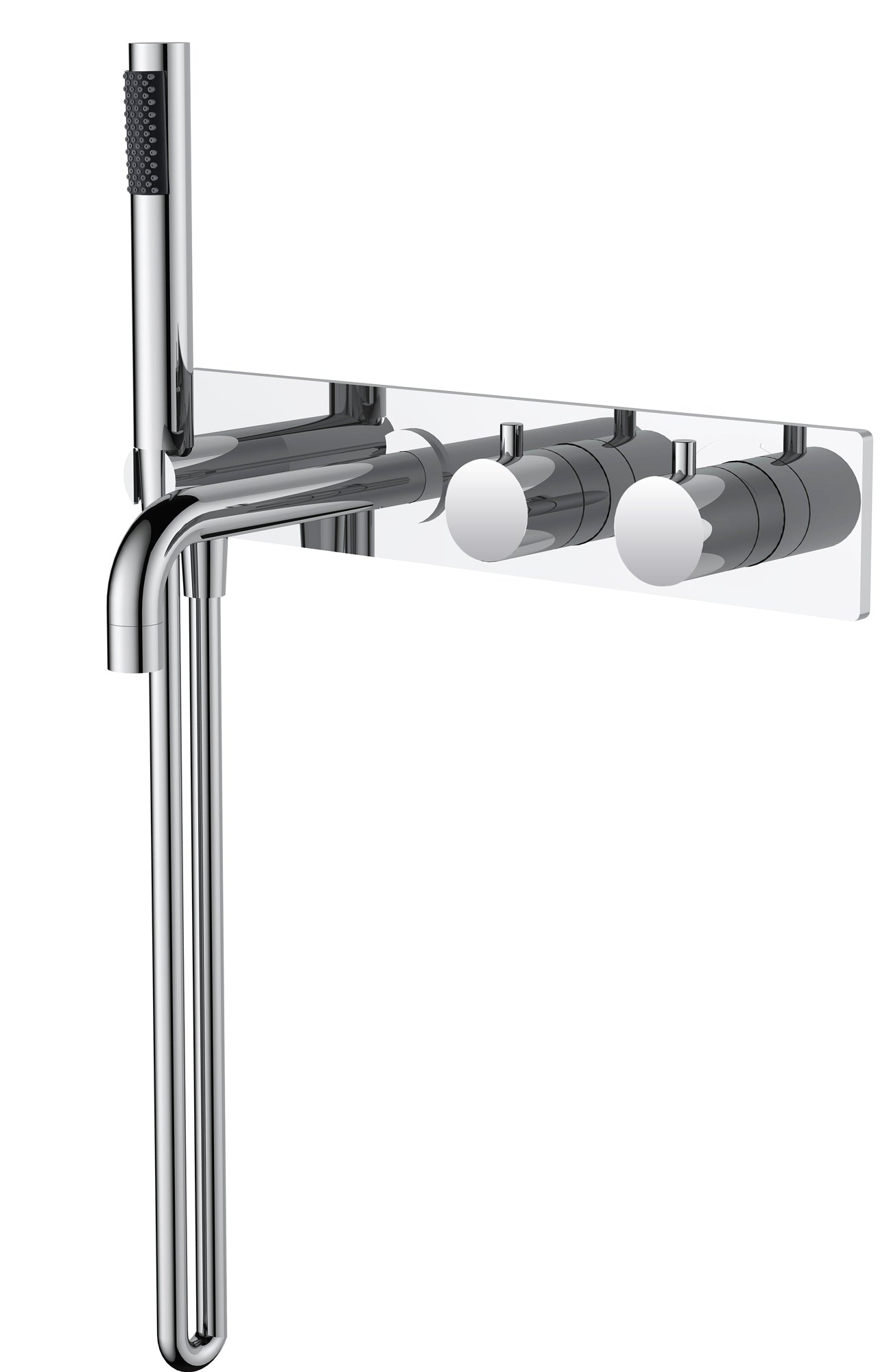 Style inbouw badmengkraan chroom