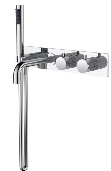 Wiesbaden Style inbouw badthermostaat muur chroom