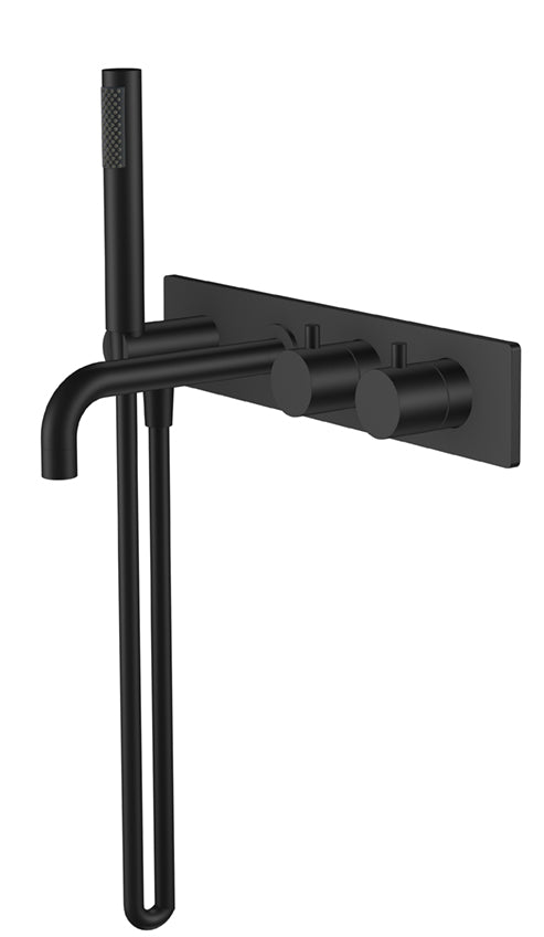 Style inbouw badmengkraan zwart