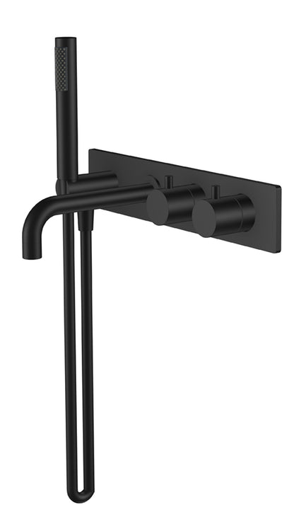 Style inbouw badmengkraan zwart