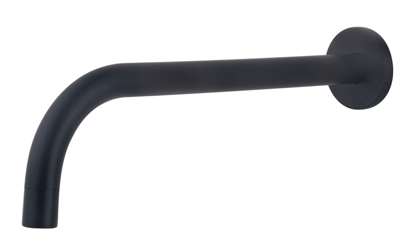 Slim inbouw baduitloop 25 cm zwart