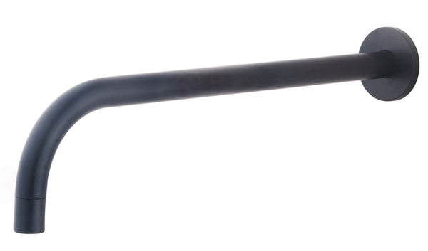 Slim inbouw uitloop 30 cm zwart