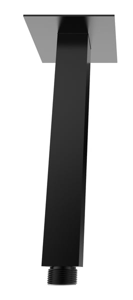 Wiesbaden luxe douche-arm vierkant plafondbev. 20cm mat-zwart