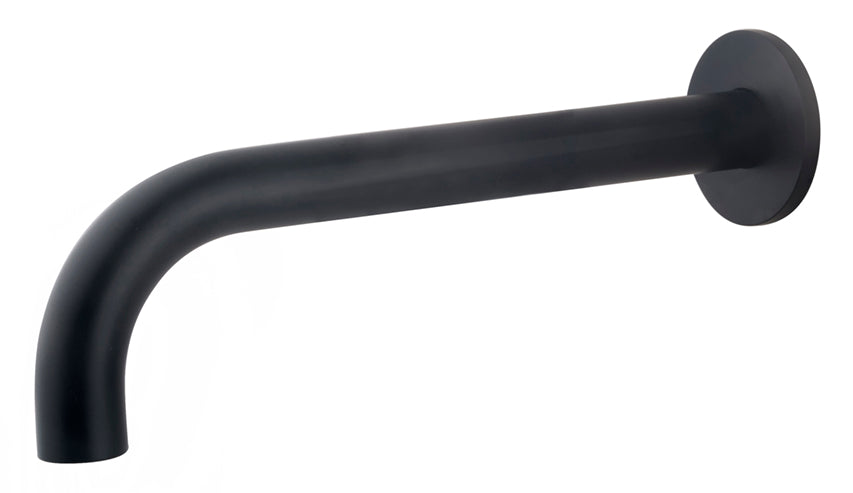 Caral inbouw baduitloop 25 cm zwart