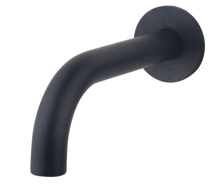 Caral inbouw baduitloop 20 cm zwart