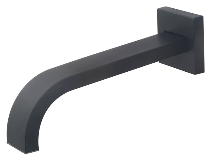 Rombo inbouw baduitloop 22 cm zwart