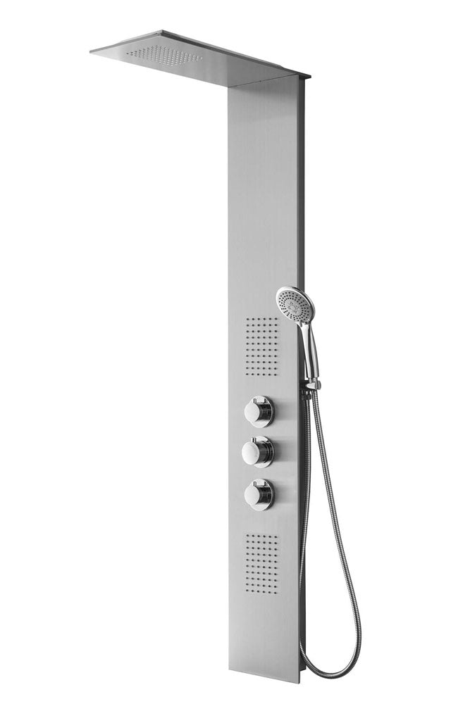 Ontario thermostatische douchekolom RVS