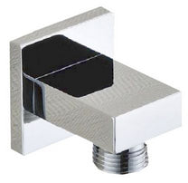 Wiesbaden luxe mess. muur doucheaansluiting vierkant 1/2'' chroom