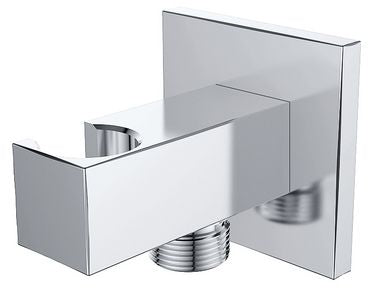 Wiesbaden luxe muur doucheaansluiting+opsteek vierk.1/2'' chr.