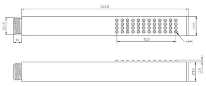 Wiesbaden chroom messing handdouche rond 1/2''