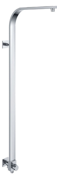 Wiesbaden chr. mess. luxe douchestang+ omstelknop 45x1000