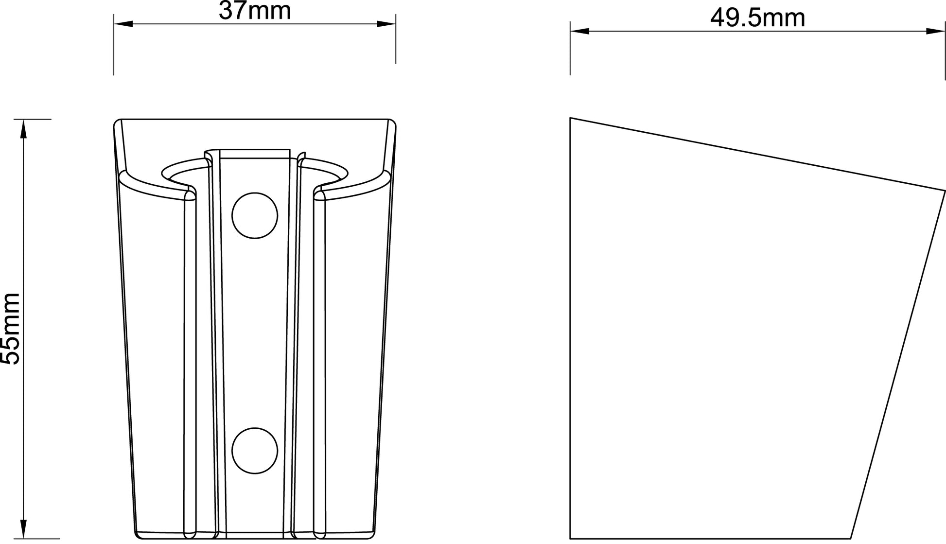 Caral ABS handdouchehouder chroom 8718503678115