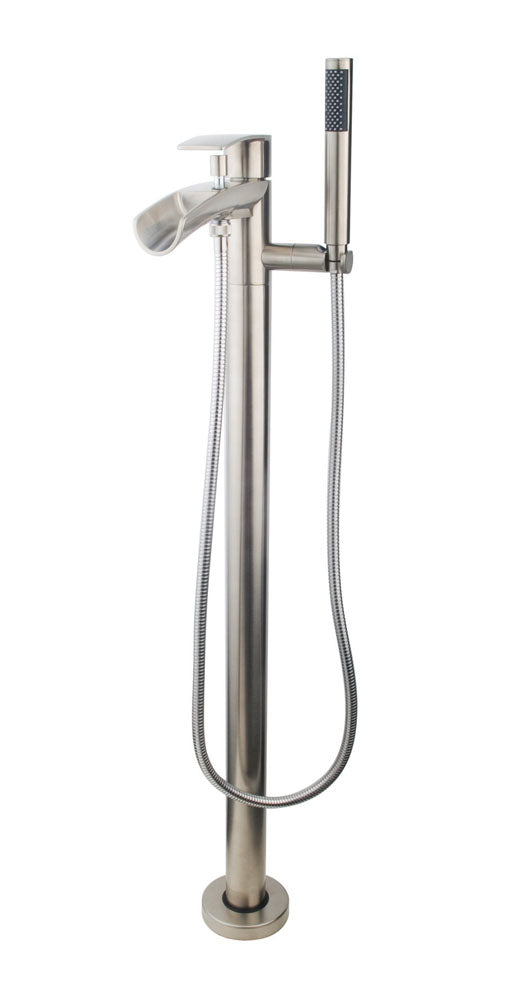 Lima vrijstaande badmengkraan RVS look