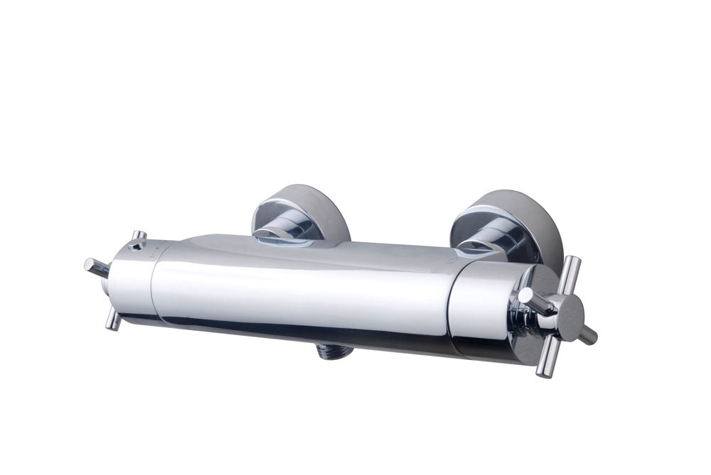 Cross Cool Touch thermostatische douchemengkraan 15 cm chroom