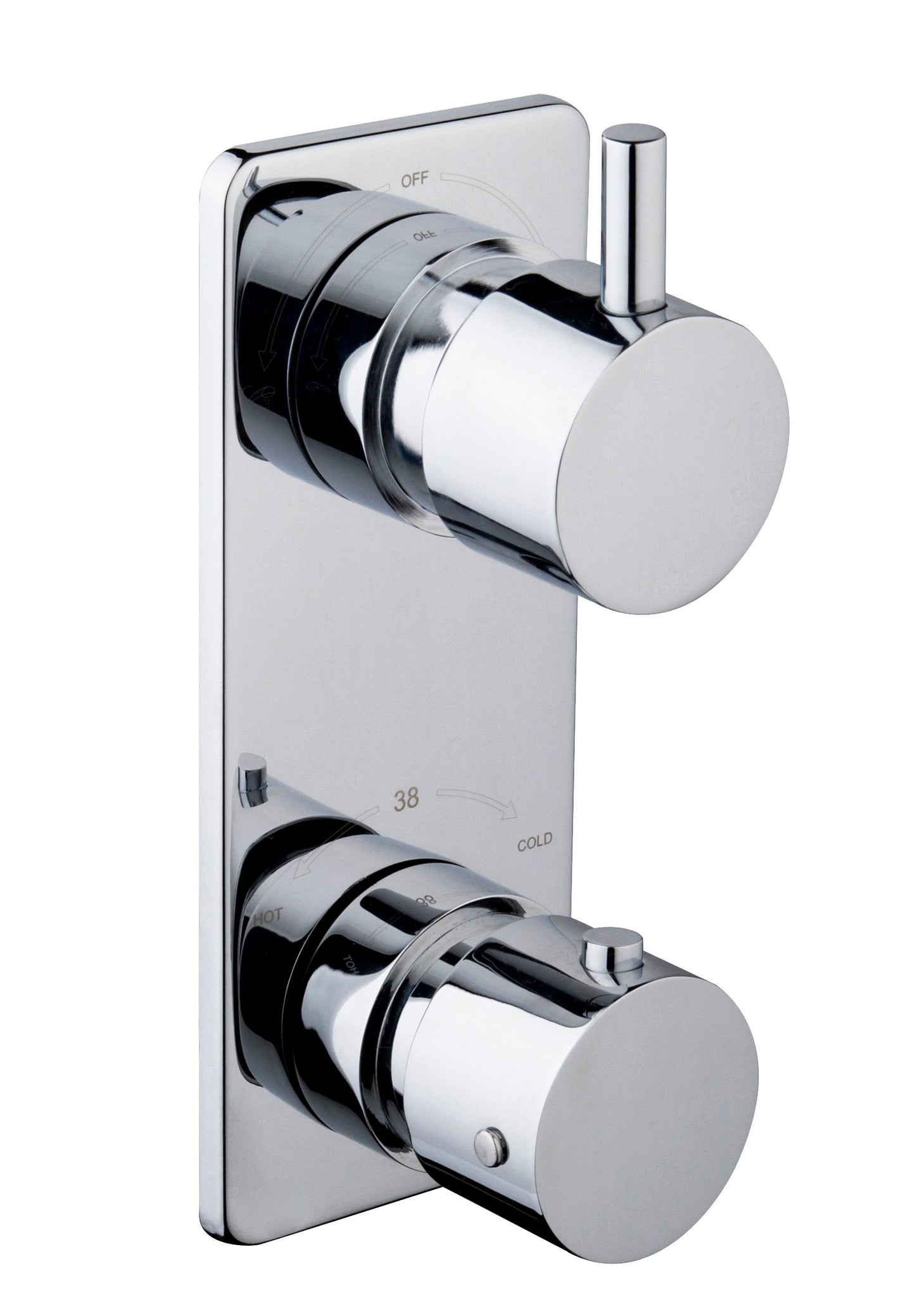 Caral inbouw douchemengkraan 2-weg compleet chroom