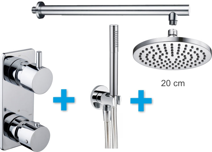 Caral inbouw douchemengkraan complete set type 2 8719323039308