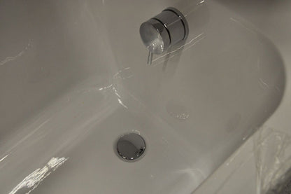 Cure badplugoverloop met waste en badvulfunctie chroom 8718053679907