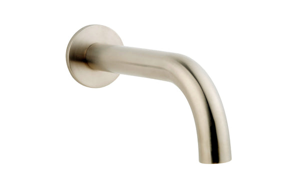 Wiesbaden inbouw-uitloop rond 20cm 1/2'' geborsteld staal