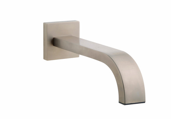 Wiesbaden inbouw-uitloop vierkant 22cm 1/2'' geborsteld staal